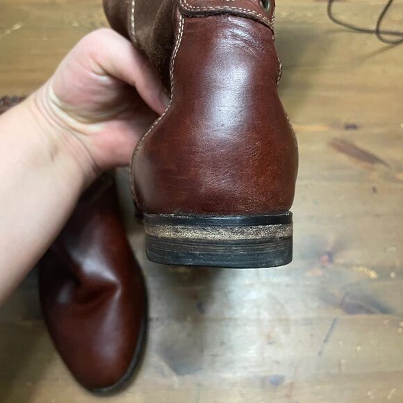 1958 Hush Puppies Genuine Leather and Suede Style Lace Up Boot Women's Size 6.5 - Picture 13 of 13